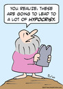 Cartoon: commandments moses hypocricy (small) by rmay tagged commandments,moses,hypocricy