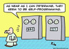 Cartoon: computer self programming (small) by rmay tagged computer,self,programming