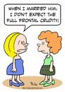 Cartoon: crudity full frontal married (small) by rmay tagged crudity,full,frontal,married