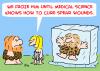 Cartoon: CURE SPEAR WOUNDS FROZEN CRYOGEN (small) by rmay tagged cure,spear,wounds,frozen,cryogenics