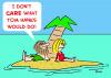 Cartoon: DESERT ISLE CASTAWAY TOM HANKS (small) by rmay tagged desert isle castaway tom hanks