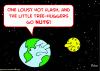 Cartoon: earth moon hot flash tree hugger (small) by rmay tagged earth,moon,hot,flash,tree,hugger