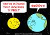 Cartoon: EARTH MOON PLOWING GROOVY (small) by rmay tagged earth moon plowing groovy