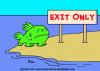 Cartoon: FISH FEET EVOLUTION EXIT ONLY (small) by rmay tagged fish,feet,evolution,exit,only