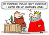 Cartoon: foreign policy monk king (small) by rmay tagged foreign,policy,monk,king