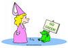 Cartoon: frog princess go green (small) by rmay tagged frog,princess,go,green