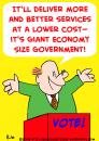 Cartoon: GIANT ECONOMY SIZE GOVERNMENT (small) by rmay tagged giant,economy,size,government