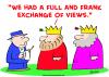 Cartoon: king exchange of views (small) by rmay tagged king,exchange,of,views
