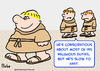 Cartoon: monks slow fast (small) by rmay tagged monks,slow,fast