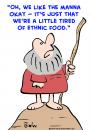Cartoon: moses manna ethnic food (small) by rmay tagged moses,manna,ethnic,food