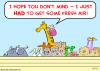 Cartoon: noah ark giraffe fresh air (small) by rmay tagged noah,ark,giraffe,fresh,air