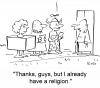 Cartoon: Religion (small) by rmay tagged religion