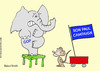 Cartoon: Ron Paul campaign flag (small) by rmay tagged ron,paul,campaign,flag