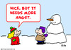 Cartoon: snowman more angst (small) by rmay tagged snowman,more,angst