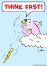 Cartoon: think fast zeus lightning (small) by rmay tagged think fast zeus lightning